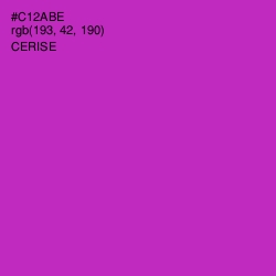 #C12ABE - Cerise Color Image