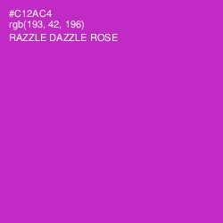 #C12AC4 - Razzle Dazzle Rose Color Image
