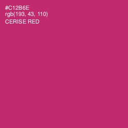 #C12B6E - Cerise Red Color Image