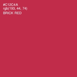 #C12C4A - Brick Red Color Image