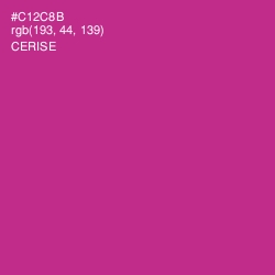 #C12C8B - Cerise Color Image