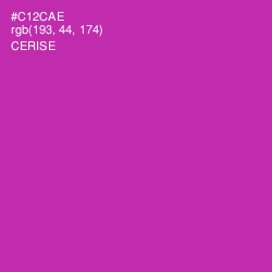 #C12CAE - Cerise Color Image