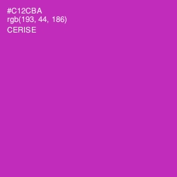#C12CBA - Cerise Color Image