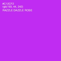 #C12CF2 - Razzle Dazzle Rose Color Image