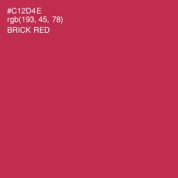 #C12D4E - Brick Red Color Image