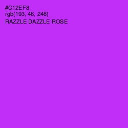 #C12EF8 - Razzle Dazzle Rose Color Image