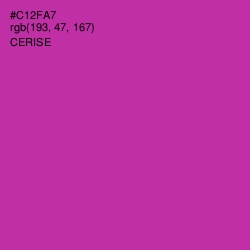 #C12FA7 - Cerise Color Image