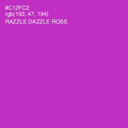 #C12FC2 - Razzle Dazzle Rose Color Image