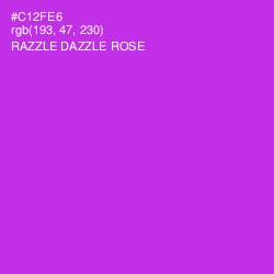 #C12FE6 - Razzle Dazzle Rose Color Image