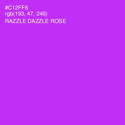 #C12FF6 - Razzle Dazzle Rose Color Image