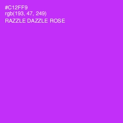 #C12FF9 - Razzle Dazzle Rose Color Image