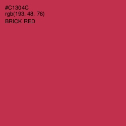 #C1304C - Brick Red Color Image