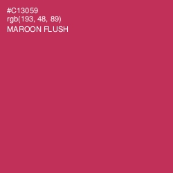 #C13059 - Maroon Flush Color Image