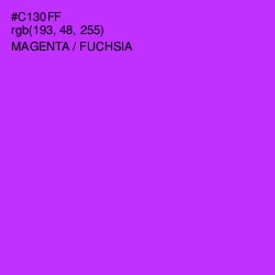 #C130FF - Magenta / Fuchsia Color Image