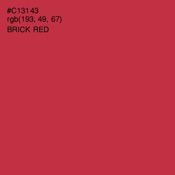 #C13143 - Brick Red Color Image