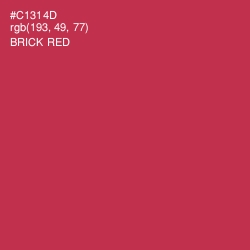 #C1314D - Brick Red Color Image