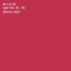 #C1314E - Brick Red Color Image