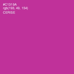 #C1319A - Cerise Color Image