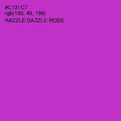 #C131C7 - Razzle Dazzle Rose Color Image