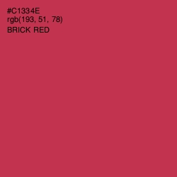 #C1334E - Brick Red Color Image