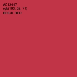 #C13447 - Brick Red Color Image