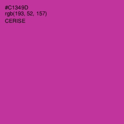 #C1349D - Cerise Color Image