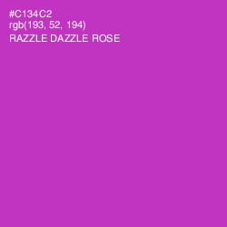#C134C2 - Razzle Dazzle Rose Color Image