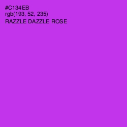 #C134EB - Razzle Dazzle Rose Color Image