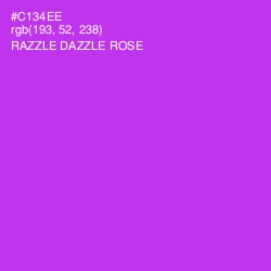 #C134EE - Razzle Dazzle Rose Color Image