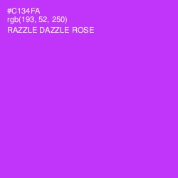 #C134FA - Razzle Dazzle Rose Color Image