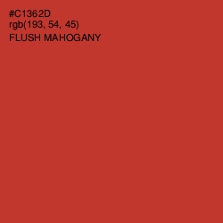 #C1362D - Flush Mahogany Color Image