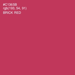 #C1365B - Brick Red Color Image
