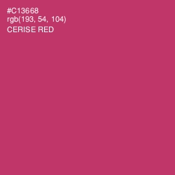 #C13668 - Cerise Red Color Image