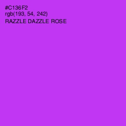 #C136F2 - Razzle Dazzle Rose Color Image