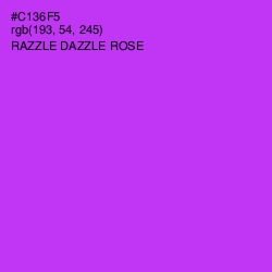 #C136F5 - Razzle Dazzle Rose Color Image