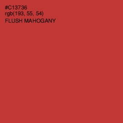 #C13736 - Flush Mahogany Color Image