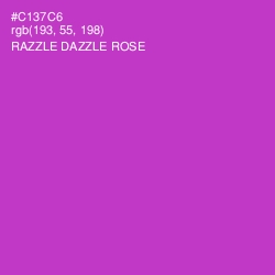 #C137C6 - Razzle Dazzle Rose Color Image