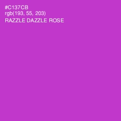 #C137CB - Razzle Dazzle Rose Color Image