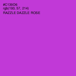 #C139D6 - Razzle Dazzle Rose Color Image