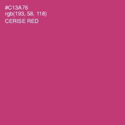 #C13A76 - Cerise Red Color Image