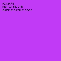 #C13AF5 - Razzle Dazzle Rose Color Image