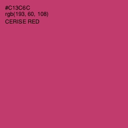 #C13C6C - Cerise Red Color Image