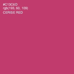 #C13C6D - Cerise Red Color Image