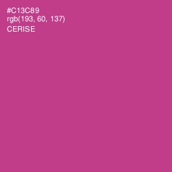 #C13C89 - Cerise Color Image