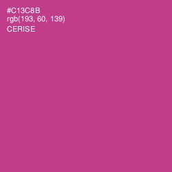 #C13C8B - Cerise Color Image