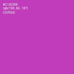 #C13CBB - Cerise Color Image