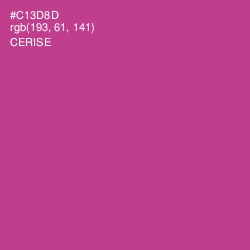 #C13D8D - Cerise Color Image