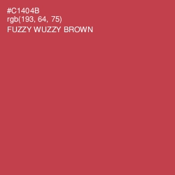 #C1404B - Fuzzy Wuzzy Brown Color Image