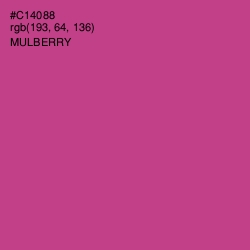 #C14088 - Mulberry Color Image