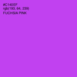 #C140EF - Fuchsia Pink Color Image